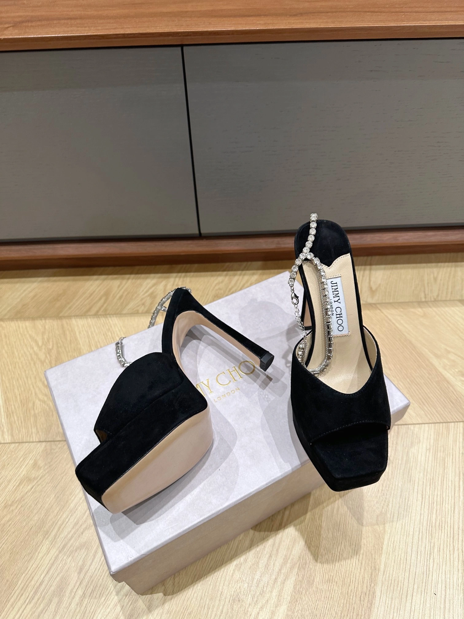 COCO- SAEDASANDALPF125EWA Heel height：13CM Waterproof: 3.5cm sheepskin item:D-X03C1482